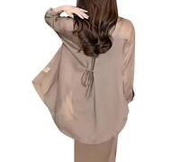 Completi Donna My Orders Camicia Avvitata Donna Maglie Maniche Tre Quarti Donna Blusa Donna Colore Giallo Camicia da Pirata Donna Maglia Only Donna Camicie Donna Casual Blusa Lino My Orders