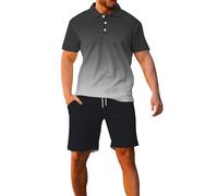 Completi Estivi Uomo Cotone Complete Estivi Sportiva Completo Due Pezzi Set Maglietta E Pantaloncini Sportive Tute Fitness Leggero Curvy Offerta Completino Running Completini Casa Allenamento Jogging