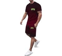 Completi Uomo Estivi Tuta Estiva Uomo Completa Giovani Adulti Calcio Allenamento Squadra Due Pezzi Sportiva Palestra Fitness Sportivo Pantaloni Picnic Set