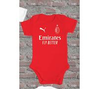 COMPLETINO BODY BAVAGLINO AC MILAN NEONATO DA 6-24 MESI PERSONALIZZATO CON NOME