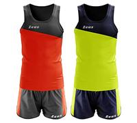COMPLETINO KIT ROBERT ZEUS SPORT CORSA ATLETICA GRIGIO-ARANCIO TAGLIA XL