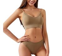 Completino Sexy Donna Intimo Sedere Scoperto Slip Aperti Donna Babydoll Reggiseno Adesivo Push Up Completo Intimo Sexy a Tre Pezzi con Guanti per Addio al Celibato/Nubilato