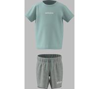adidas ESSENTIALS T-SHIRT SET, Tuta Unisex - Bimbi 0-24, semi flash aqua/white,