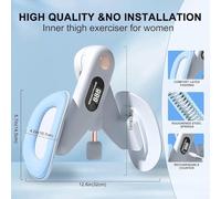 Completo 2025 - Maestro coscia con LED per allenamento del pavimento pelvico e resistenza regolabile per migliorare la forza muscolare della coscia e il fitness del pavimento pelvico (rosa (modello