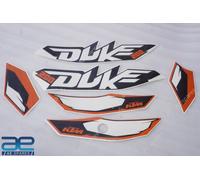 Completo Adesivo Decalcomania Sticker Kit Arancione Serbatoio Per KTM Duke 200