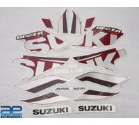 Completo Adesivo Decalcomania Sticker Kit IN Rosso Serbatoio Per per Suzuki