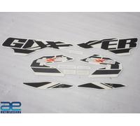 Completo Adesivo Decalcomania Sticker Kit IN Rosso Serbatoio Per per Suzuki