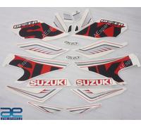 Completo Adesivo Decalcomania Sticker Kit IN Rosso Serbatoio Per Suzuki
