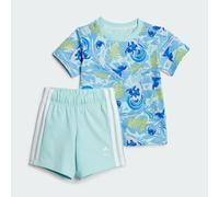 COMPLETO ADIDAS DISNEY LILO & STITCH T-SHIRT Semi Flash Aqua / Multicolor 9-12M