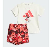 COMPLETO ADIDAS DISNEY MICKEY MOUSE T-SHIRT Off White / Pure Ruby 9-12M
