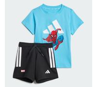COMPLETO ADIDAS MARVEL SPIDER-MAN T-SHIRT Bright Cyan / White 6-9M