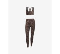 Completo adidas Optime Leopard marrone nero donna - L