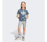 Adidas Originals X Liberty London unisex Tute da ginnastica - Blu - Jersey di cotone - Foot Locker Blue 99 - 104 CM