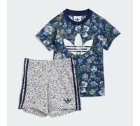 Completo adidas Originals x Liberty London Short Tee Kids Night Indigo / Multicolor 3-4A