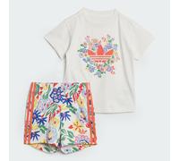 Completo adidas Originals x Liberty London Shorts and Tee Infant Cloud White 9-12M