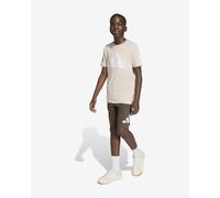 Completo adidas T-shirt e pantaloni corti Essentials beige bianco junior - 140