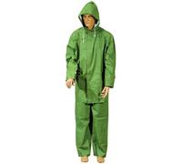 COMPLETO ANTIPIOGGIA COPRI TUTA PIOGGIA IMPERMEABILE GIACCA/PANTALONE PVC TELATO