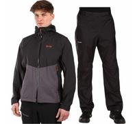 Completo antipioggia Kilpi Hurricane, uomo, grigio/nero