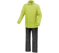 Tucano Urbano tuta antipioggia moto unisex Diluvio Day. Antipioggia donna compattabile. Kit antipioggia uomo. Set giacca e pantaloni impermeabile moto e scooter antivento. (Nero-Giallo, S)
