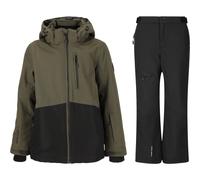 Completo antipioggia Whistler Drizzle/Rossburg, junior, verde scuro/nero