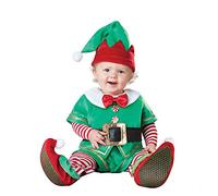 Completo Babbo Natalizio Bambina Bambino Natale Neonato elfo natale Set di Abbigliamento Neonata Neonati Pagliaccetto Cappello Scarpe Carino Natalizia Vestiti di Natale per Neonato Il mio primo Natale