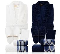 Nada Home Completo bagno asciugamani accappatoi set uomo donna in spugna di cotone 7121