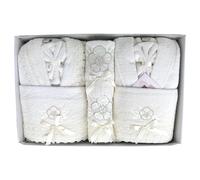 NADA HOME Completo Bagno Asciugamani Accappatoi Uomo Donna Set 8 pz Creazioni Ferlen 1198