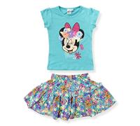 Completo bambina Disney Minnie Mouse estivo t-shirt e gonna in cotone 6167