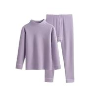 Completo Bambini, Intimo Termico Per Ragazzi, Strato Di Base Di Peso Medio, Girocollo, Manica Lunga, Top E Pantaloni, Due Pezzi Per , Morbido E Caldo, Foderato, Confortevole Per Tutta La Stagione