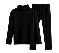 Completo Bambini, Intimo Termico Per Ragazzi, Strato Di Base Di Peso Medio, Girocollo, Manica Lunga, Top E Pantaloni, Due Pezzi Per , Morbido E Caldo, Foderato, Confortevole Per Tutta La Stagione