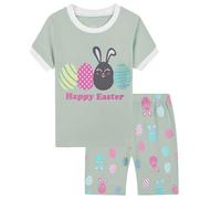 Completo Bambino 2 Pezzi,Completo Estivo Estiva Outfit Neonato Tessuto Traspirante T-Shirt Maniche Corte Ricamate Pantaloncini Tuta 1-8 Anni Conforto garantito Tutto Il Giorno