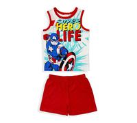 Completo bambino Marvel Avengers canotta e pantaloncino in cotone stampato 5443