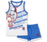 Completo bambino Marvel Spiderman canotta e pantaloncino estivo in cotone 7089