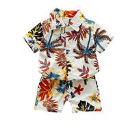 Completo Bambino Set Estate - Body Estiva Neonato Coordinato Tuta Set di Abiti per Neonati Pantaloncini Tuta 1-8 Anni Completi Estivi Bambino Maglietta Estiva con Pantaloncini Bambino Spiaggia