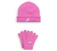 Completo berretto e guanti Club Nike - Bambino/a - Rosa ONE SIZE