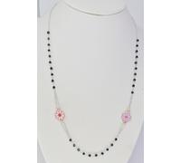COMPLETO BRACCIALE COLLANA ARGENTO 925 MAGLIA ROSARIO MODA ESTATE DONNA RAGAZZA