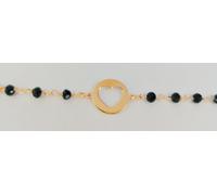 COMPLETO BRACCIALE COLLANA ARGENTO 925 MAGLIA ROSARIO MODA ESTATE DONNA RAGAZZA