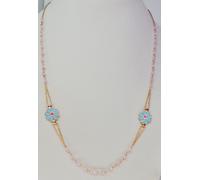 COMPLETO BRACCIALE COLLANA ARGENTO 925 MAGLIA ROSARIO MODA ESTATE DONNA RAGAZZA