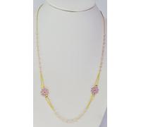 COMPLETO BRACCIALE COLLANA ARGENTO 925 MAGLIA ROSARIO MODA ESTATE DONNA RAGAZZA