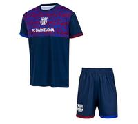 Completo Calcio Maglia Pantaloncini Barça Bambino Ragazzo Collezione Ufficiale FC Barcelona