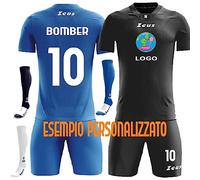 Completo Calcio Personalizzabile Kit Zeus Promo Maglia Pantaloncino E Calzettoni Personalizzato Con La Stampa di Nome e Numero PS 39723-2