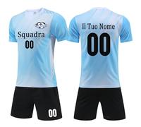 Completo Calcio Personalizzabile per Adulti e Bambini, Maglie e Pantaloni, Maglie da Calcio Allenamento per Uomo, Set Divise Calcio