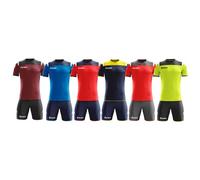 Completo Calcio Uomo Zeus Kit Calcetto Manica Corta Modello Vesuvio Vari Colori