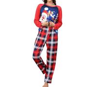 Completo Casa Donna 2 Pezzi con Top Collo Tondo Stampa Lettere e Pantaloni per Relax e Casual Comfort alla Moda per Estate Autunno