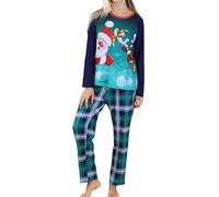 Completo Casa Donna 2 Pezzi con Top Collo Tondo Stampa Lettere e Pantaloni per Relax e Casual Comfort alla Moda per Estate Autunno