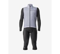 Completo Castelli Squadra Stretch Entrata Thermal argento grigio nero - M