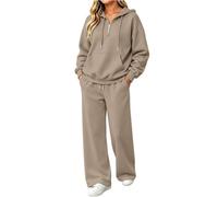 Completo casual composto da felpa con cappuccio, maglia a mezza zip e panta | Completo Gonna Lunga E Top Corto Curvy Economiche Bordeaux Pesanti Danza Argento Maschile Modelli Tendenza Pezzo Valle