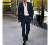 Completo casual da uomo composto da giacca con colletto a tacca e pantaloni, realizzato in tessuto strutturato, adatto per l'uso quotidiano, anche un regalo ideale per il fidanzato o il marito L,M,S,X