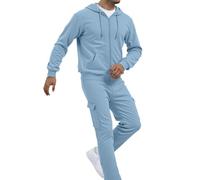 Completo Casual da Uomo in Tinta Unita, Comodo e Rilassato, da Indossare tu