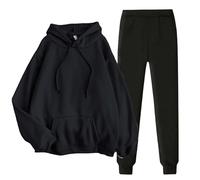 Completo Casual Donna Leggera Complete Due Pezzi Comode Tute Pullover Con Cappuccio E Pantaloni Vita Alta Completi Invernale Da Ginnastica Tuta Abbigliamento Elegante Taglie Forti Curvy Palestra